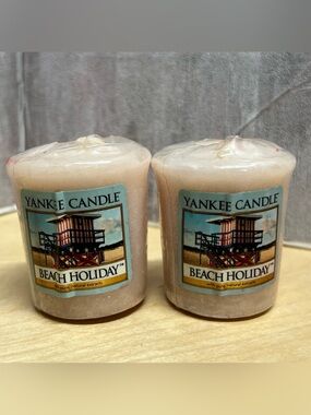 Yankee Candle Retired Beach Holiday Votive Pair set of Two